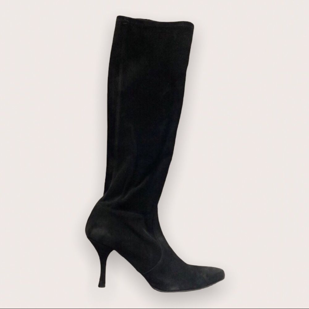 ⚜️ Stuart Weitzman Yielding Knee High Suede Stretch Boots ⚜️ - Picture 2 of 9